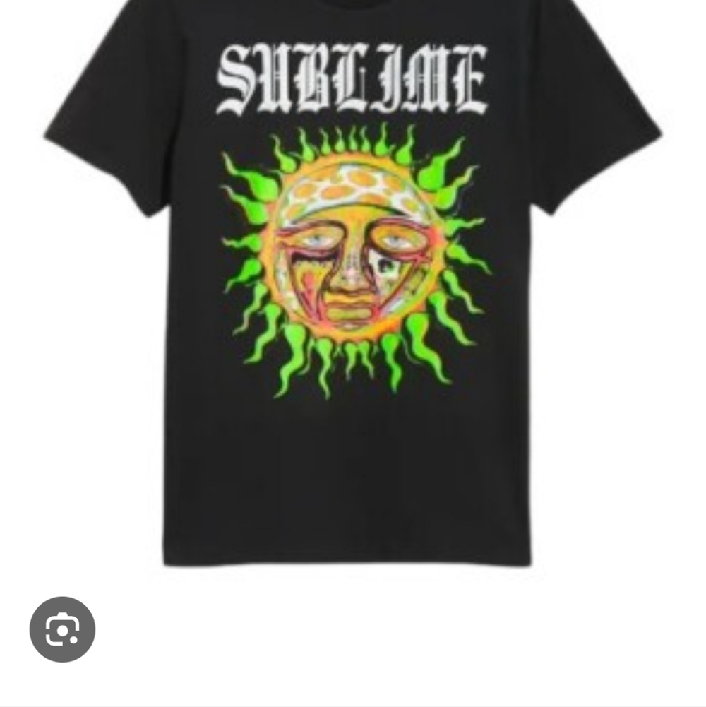 Old Navy black t-shirt iconic "sun" logo of the California ska-punk Band SUBLIME - Picture 7 of 7